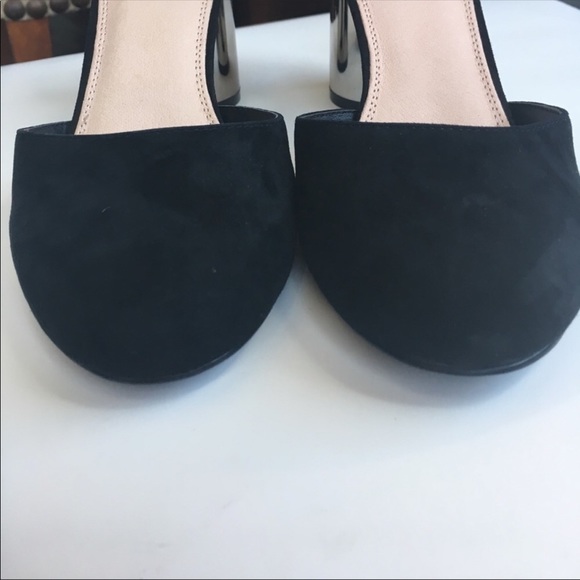 TopShop Jagga round toe‎ suede metallic block round heel size 8 NEW - Picture 5 of 7